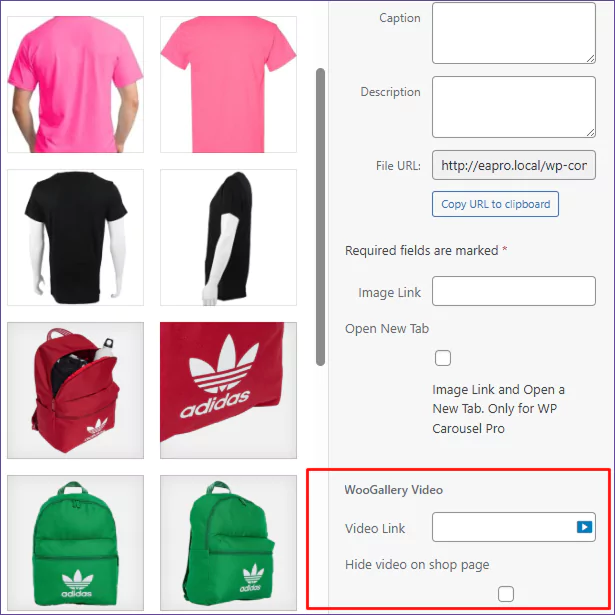 WooGallery Video Field to add YouTube Videos to WooCommerce