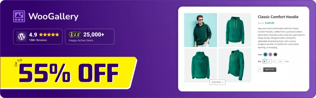 WooGallery, one of the Best WooCommerce Holiday & New Year Deals