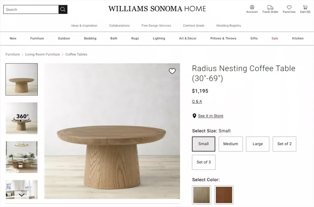 Williams Sonoma Product Gallery
