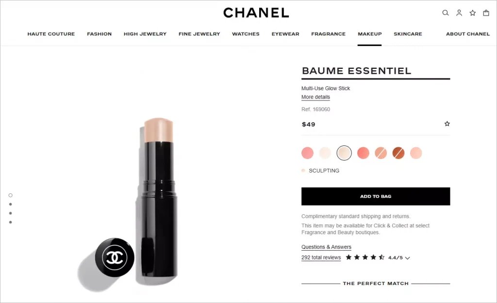 Chanel Product Gallery